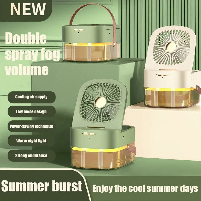 Humidifying Spray Fan Desktop Remote Control
